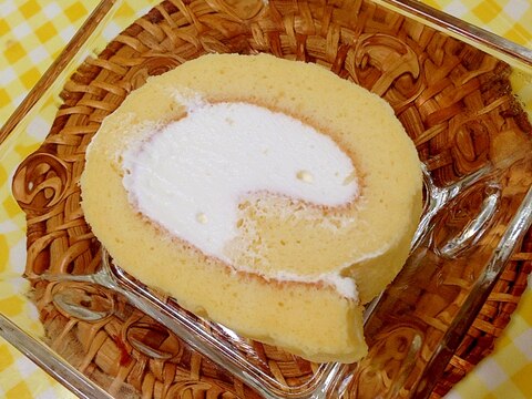 ケーキシロップのロールケーキ♡